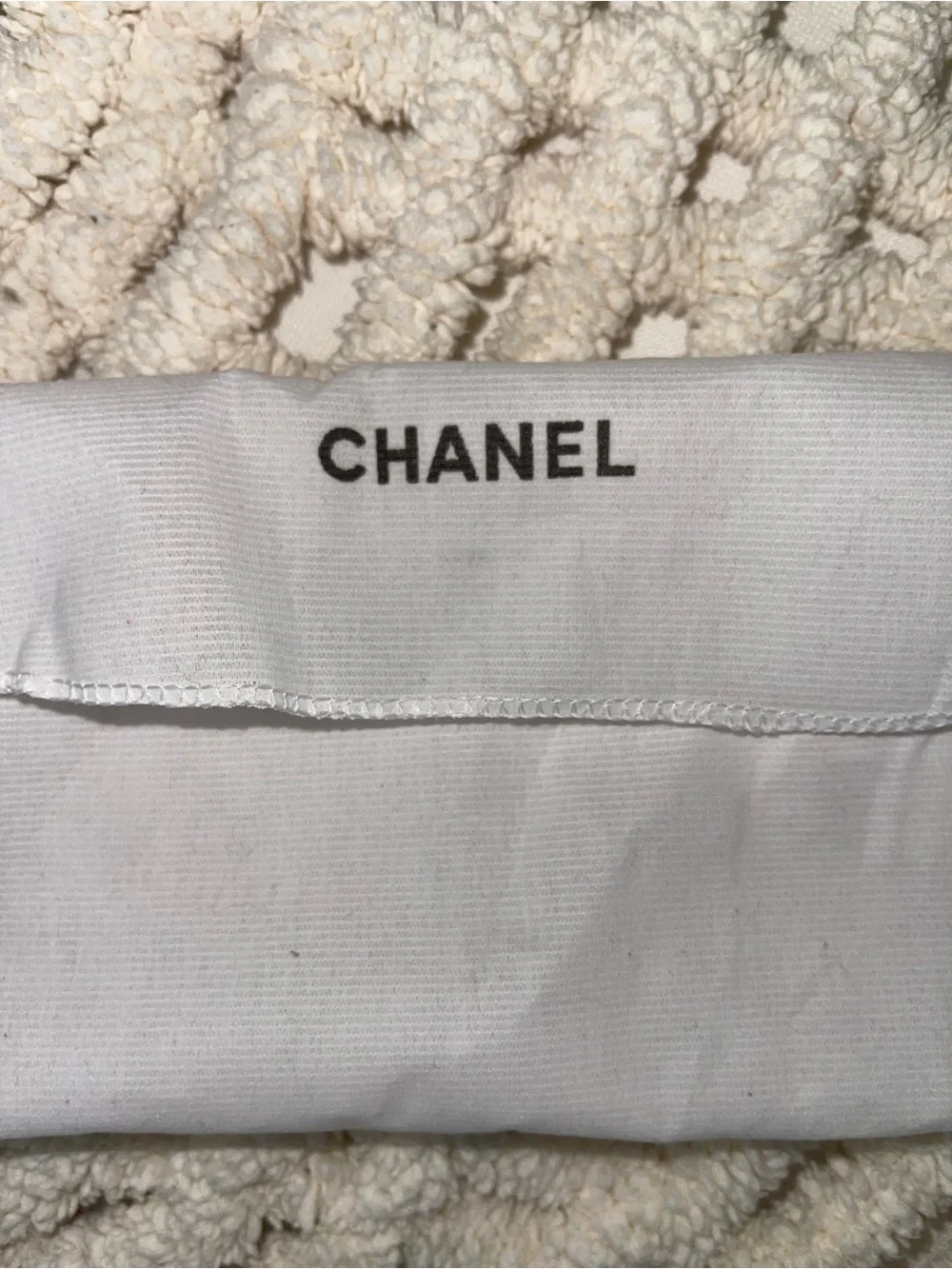 CHANEL 💕AUTHENTIC White Chanel WOC dust bag 💕